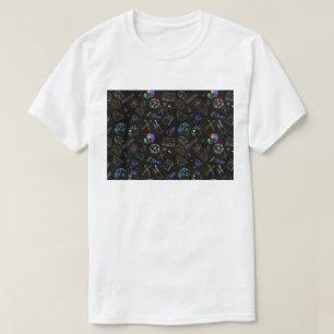 Seamless pattern school supplies, school T-Shirt