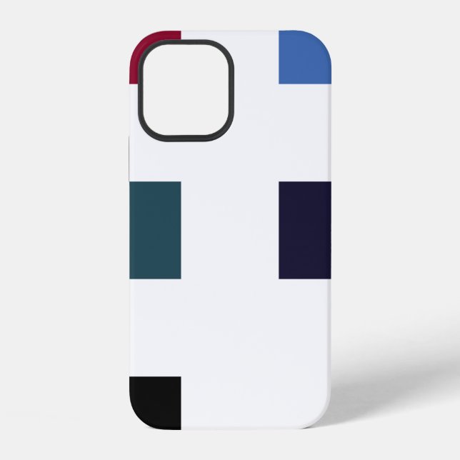 Seamless pattern. Skew brush strokes and elements  iPhone Case (Back)