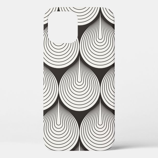 Seamless pattern. Stylish monochrome ornament. Geo Case-Mate iPhone Case (Back)