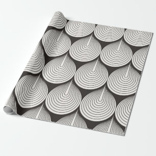 Seamless pattern. Stylish monochrome ornament. Geo Wrapping Paper