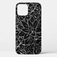 Seamless pattern succulent. Floral vintage design