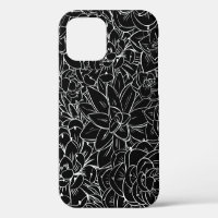 Seamless pattern succulent. Floral vintage design