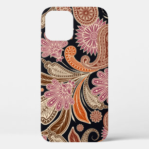 Seamless Pattern Traditional Paisley Design iPhone 12 Case