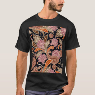 Seamless Pattern Traditional Paisley Design T-Shirt
