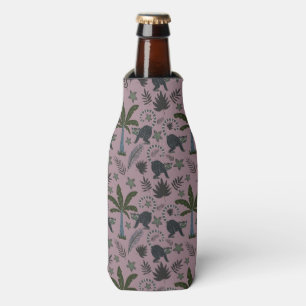 Seamless pattern Tropical animals monkey jumping Bottle Cooler