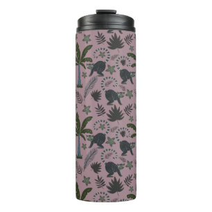Seamless pattern Tropical animals monkey jumping Thermal Tumbler