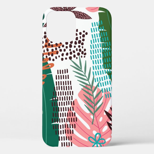 Seamless pattern tropical background with Monstera Case-Mate iPhone Case (Back)
