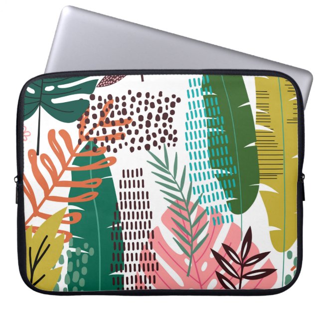 Seamless pattern tropical background with Monstera Laptop Sleeve (Front)