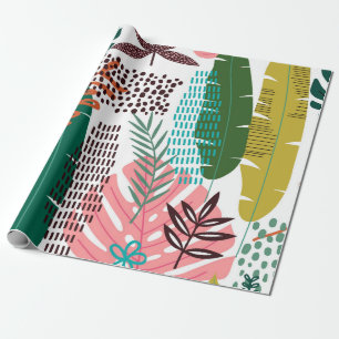Seamless pattern tropical background with Monstera Wrapping Paper
