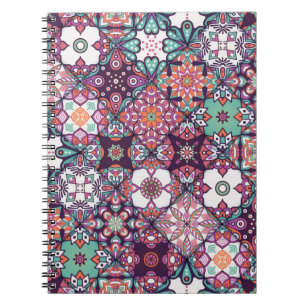 Seamless pattern. Vintage decorative elements. Han Notebook