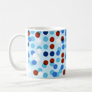 Seamless pattern with abstract doodle ornament, do coffee mug