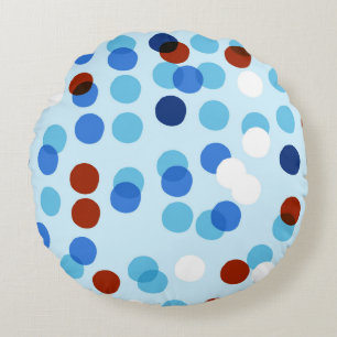 Seamless pattern with abstract doodle ornament, do round cushion