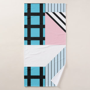 Seamless pattern with abstract geometric shapes bath towel