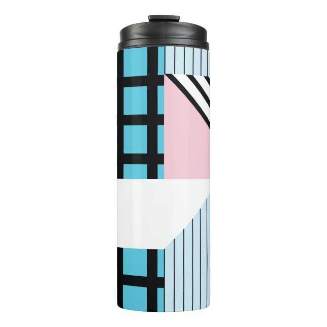 Seamless pattern with abstract geometric shapes thermal tumbler (Front)