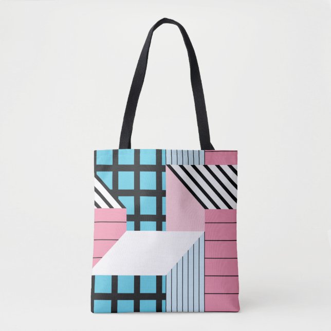 Seamless pattern with abstract geometric shapes tote bag (Front)