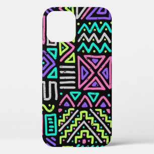 seamless pattern with abstract lines. geometric a iPhone 12 case