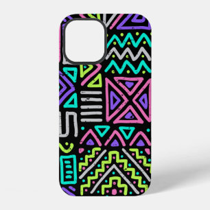 seamless pattern with abstract lines. geometric a iPhone 12 case