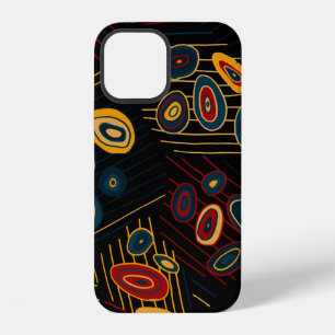 Seamless pattern with abstract modern doodles. Bri iPhone 12 Case