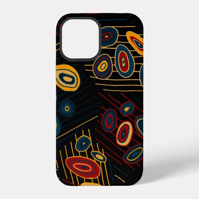 Seamless pattern with abstract modern doodles. Bri iPhone Case (Back)