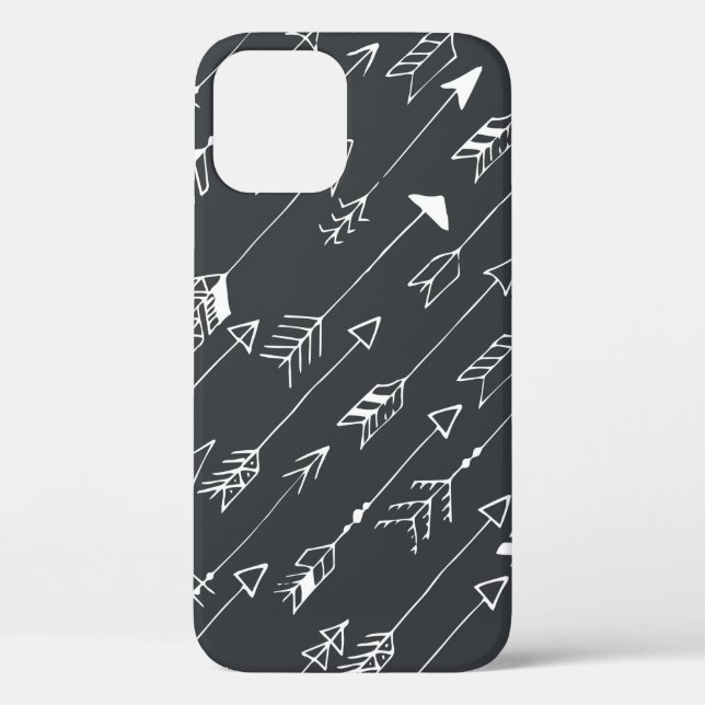 Seamless pattern with arrows on a black background Case-Mate iPhone case (Back)