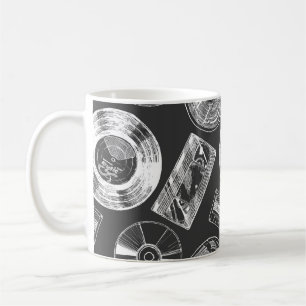 Seamless pattern with Audio and video carriers. Vi Coffee Mug