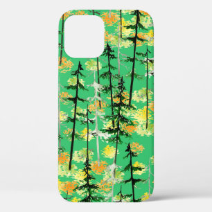 Seamless pattern with autumn forest iPhone 12 case
