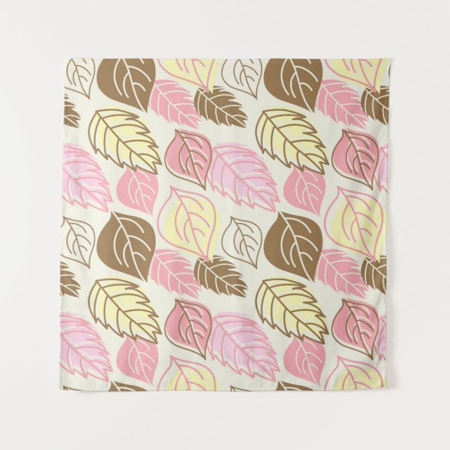Seamless pattern with autumn leafs tapestry (Front)