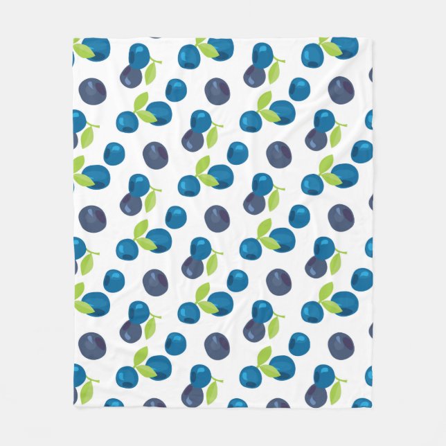 Seamless pattern with berries fleece blanket (Front)