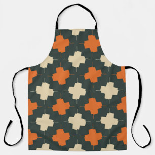 Seamless pattern with bright geometric elements on apron