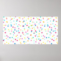 Seamless pattern with bright watercolor dots