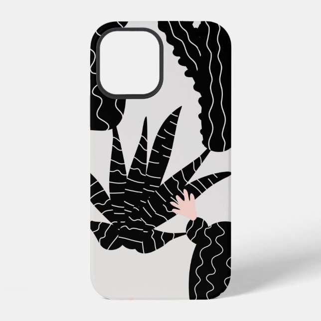 Seamless pattern with cacti illustration iPhone case (Back)