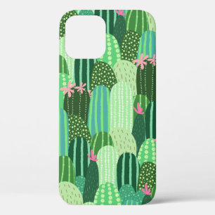 Seamless pattern with cactus iPhone 12 case
