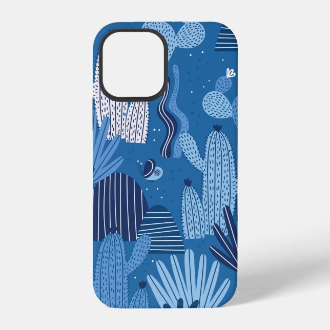 Seamless pattern with cactuses. Summer pattern, ca iPhone Case (Back)