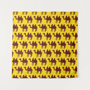 Seamless pattern with camels. tapestry