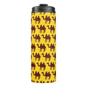 Seamless pattern with camels. thermal tumbler