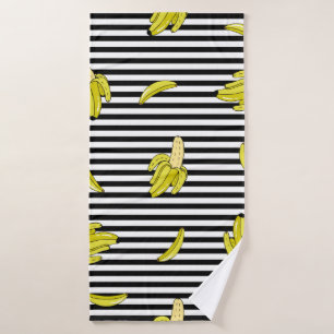 Seamless pattern with cartoon patch badges with ba bath towel