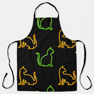 Seamless pattern with catsabstract,animal,art,arti apron