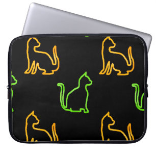 Seamless pattern with catsabstract,animal,art,arti laptop sleeve