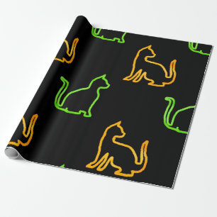 Seamless pattern with catsabstract,animal,art,arti wrapping paper