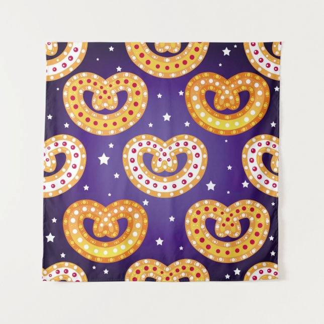 Seamless pattern with Christmas sweets. Vintage il Tapestry (Front)