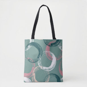Seamless pattern with circles tote bag