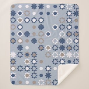 Seamless pattern with colored elements, vintage a sherpa blanket