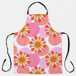 Seamless pattern with colorful mandalas. Bright te Apron
