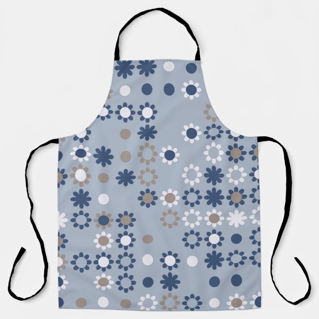 Seamless pattern with coloured elements,  vintage  apron (Front)