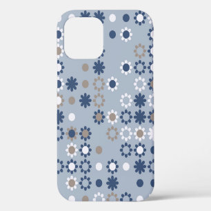Seamless pattern with coloured elements, vintage iPhone 12 case