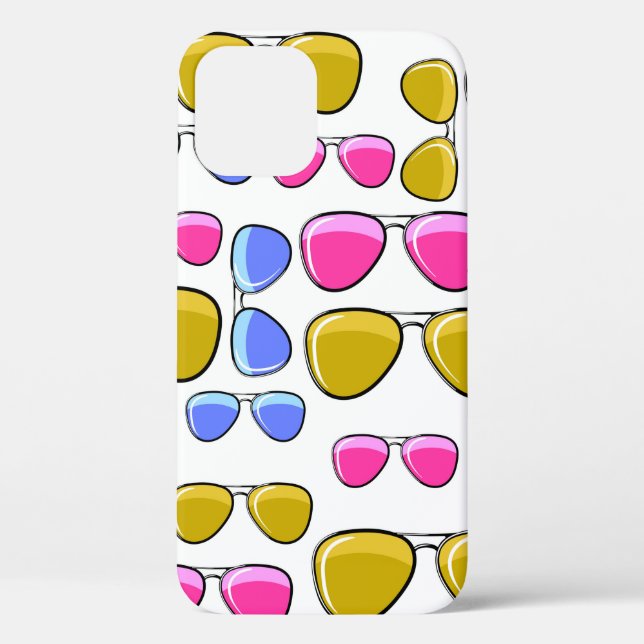 Seamless pattern with colourful fashion retro avia Case-Mate iPhone case (Back)