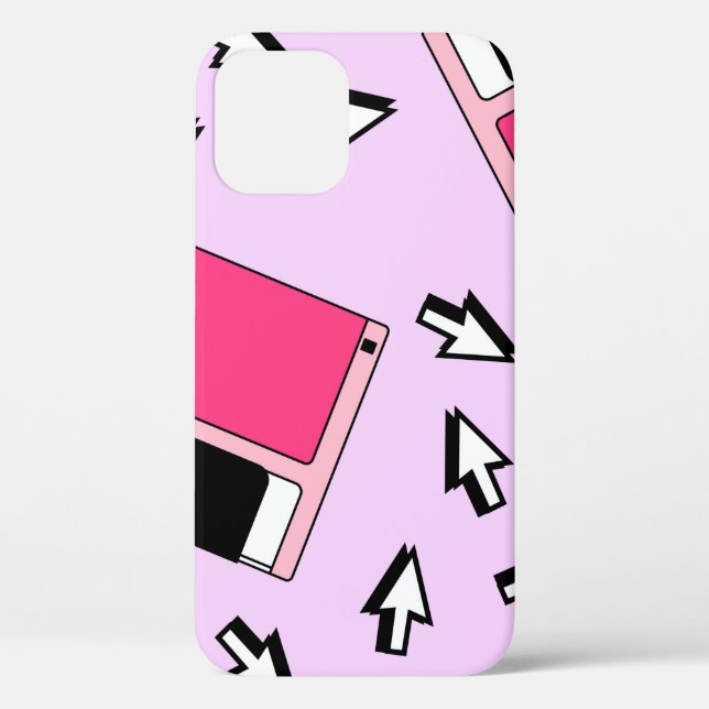 Seamless pattern with colourful floppy disc in vap Case-Mate iPhone case (Back)