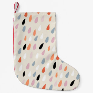 Seamless pattern with colourful hand drawdrops sta small christmas stocking