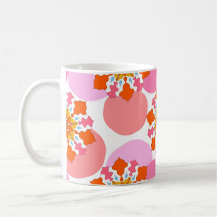 Seamless pattern with colourful mandalas. Bright t Coffee Mug
