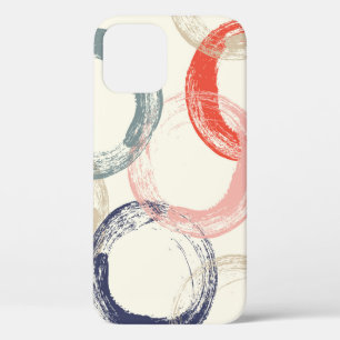 Seamless pattern with colourful watercolor circles iPhone 12 case